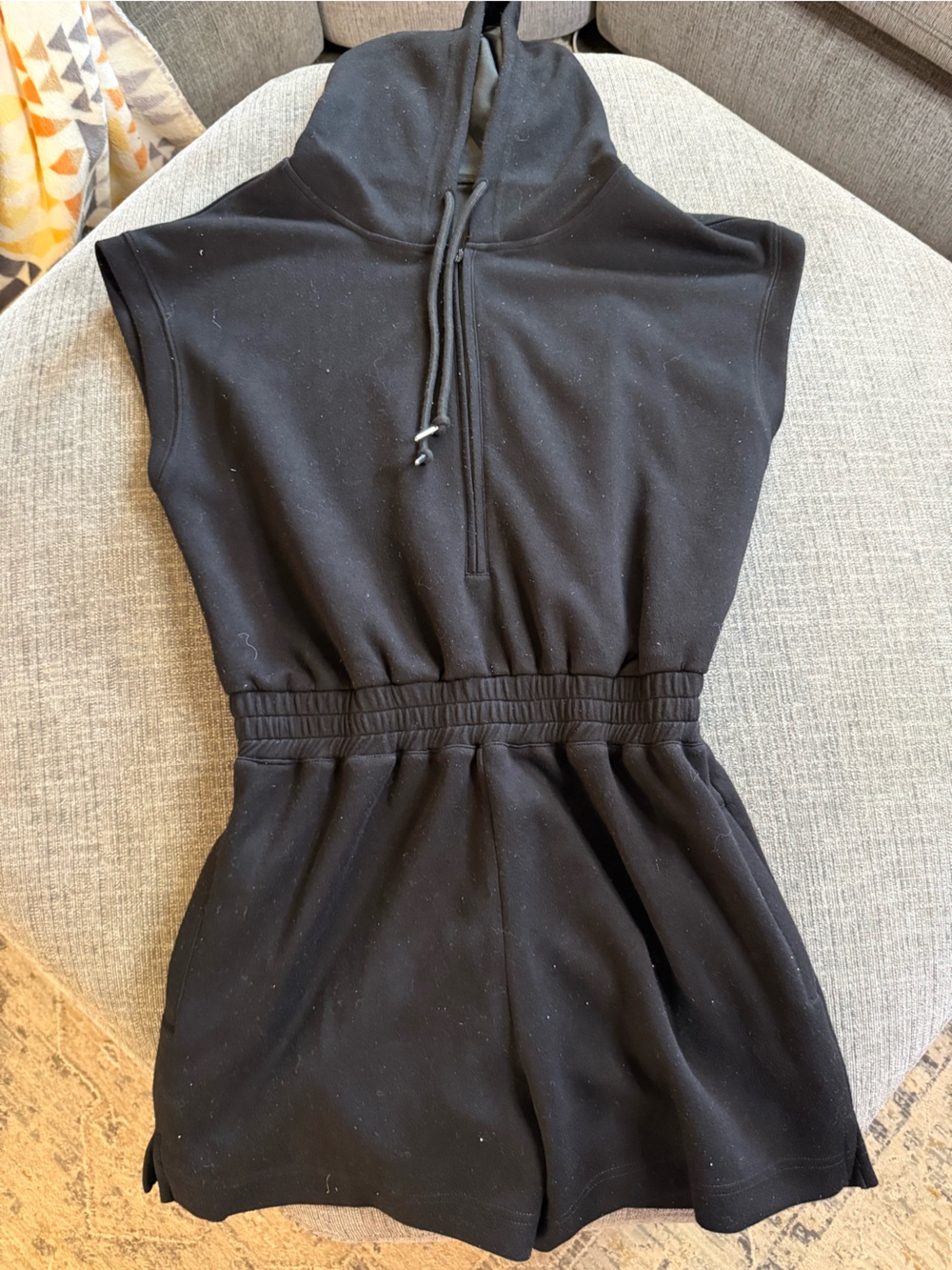 Women’s athletic hooded romper